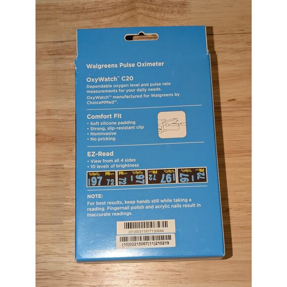 NEW Walgreens Pulse Oximeter Measures Oxygen & Pulse Easy to Read Display - Picture 6 of 6
